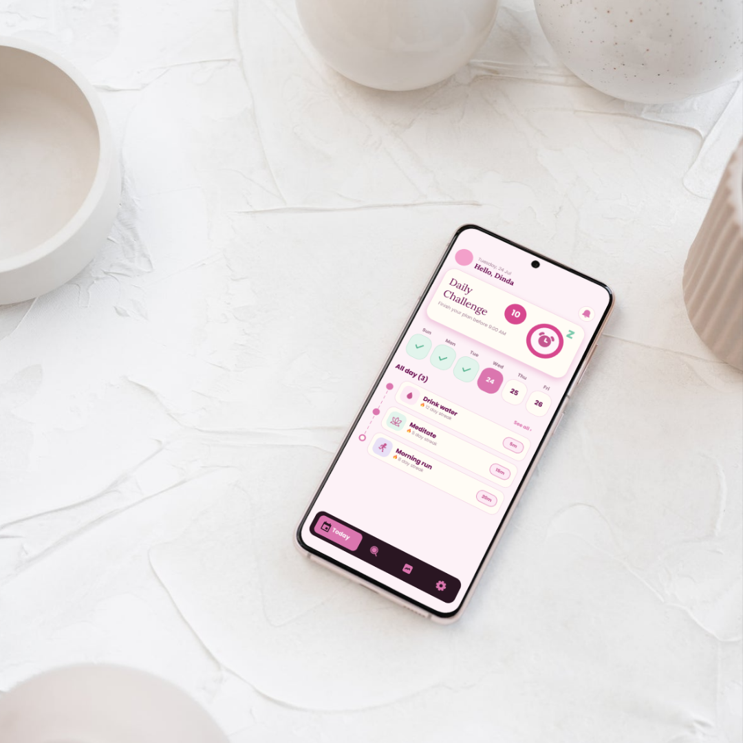 Streak habit tracker mobile screens